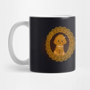 Toy poodle puppy in fashion style Mug